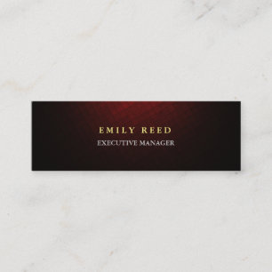 Brownish red modern simple professional slim mini business card