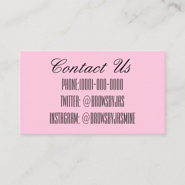 Browns business card (Back)