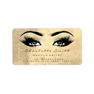 Browns Faux Gold Makeup Lashes Bridal Beauty RVP Label