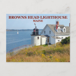 Browns Head Lighthouse, Maine Postcard