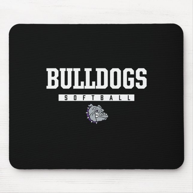 Brownsburg Bulldogs Logo Softll Hs  Mouse Pad (Front)