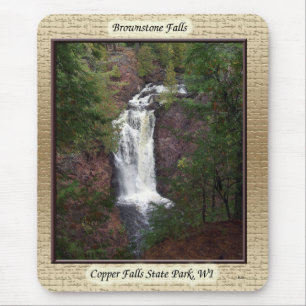 Brownstone Falls framed mousepad