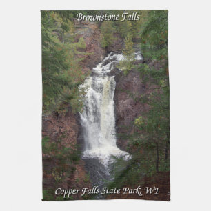 Brownstone Falls kitchen towel