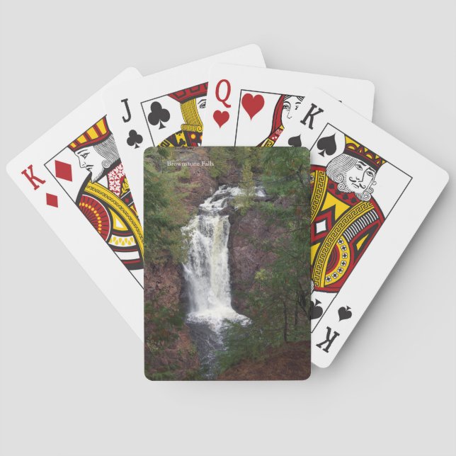 Brownstone Falls playing cards (Back)