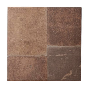 Brownstone vintage rustic simple rustic print ceramic tile