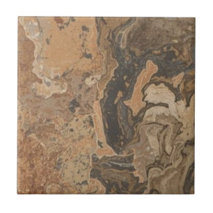 Brownstone vintage rustic simple rustic print ceramic tile