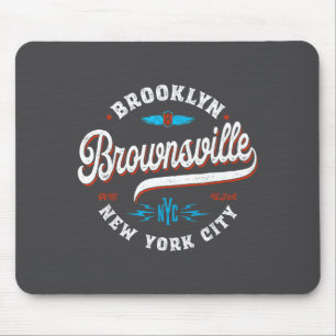 Brownsville Brooklyn New York Retro Vintage Grap  Mouse Pad