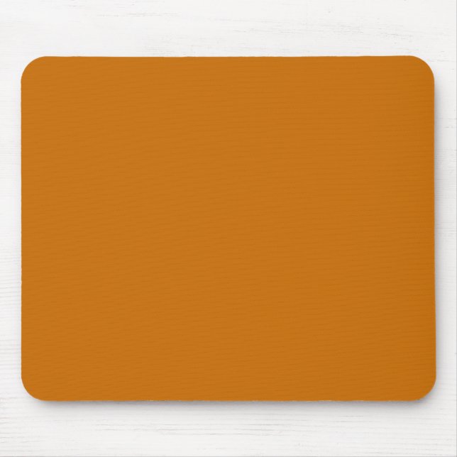 Browny Orange (solid colour)  Mouse Pad (Front)