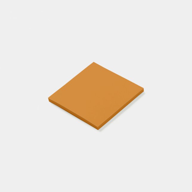 Browny Orange (solid colour)  Post-it Notes (Angled)