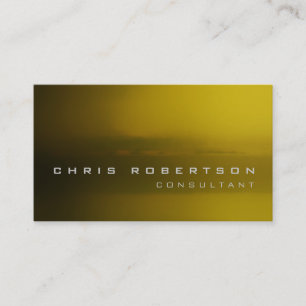 Browny Yellow Abstract Consultant Business Card