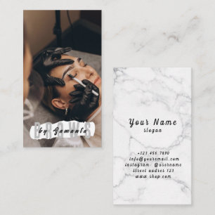 Brows Aftercare PMU Microblading Henna Salon Busin Business Card