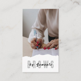 Brows Aftercare PMU Microblading Henna Salon Busin Business Card