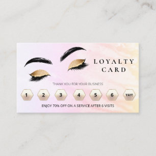 *~* Brows Eyes QR Lashes Thank You Rewards LOGO Loyalty Card