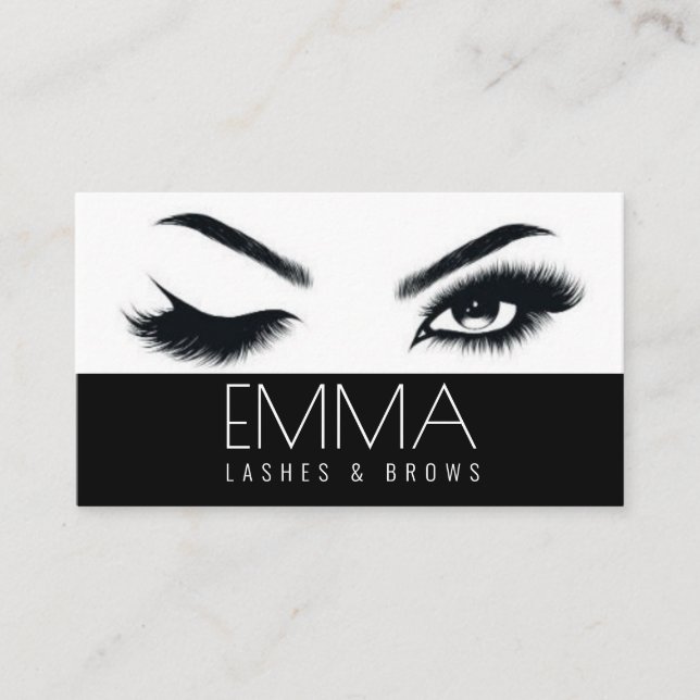 Brows & Lashes Salon Business Card (Front)