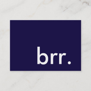 brr. it's a winter party! business card