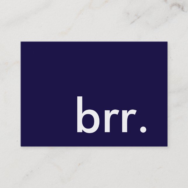 brr. it's a winter party! business card (Front)