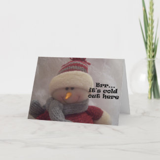 Brr...Snowman Greeting Cards