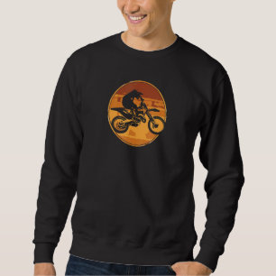 Brraaap Dirt Bike Motocross Vintage For Riders Sweatshirt