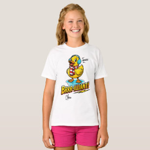Brrr-illiant Shirt, Christmas Duck, Custom Name T-Shirt