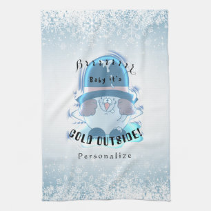 Brrrr, Baby It's Cold Outside - Snowball Tea Towel