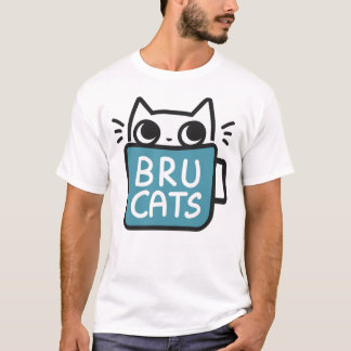 Bru Cats Light T-shirt - large, front logo