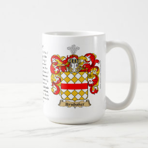 Brubaker, the Origin, the Meaning and the Crest Coffee Mug