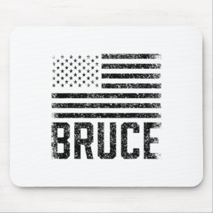 Bruce Birthday Forename Name Personalised Usa Mouse Pad