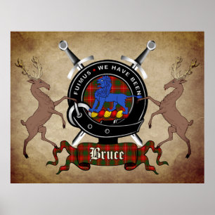 Bruce Clan Badge Extra Large Poster