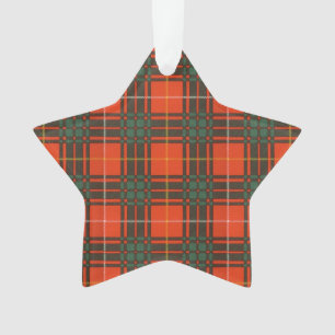 Bruce clan Plaid Scottish tartan Ornament