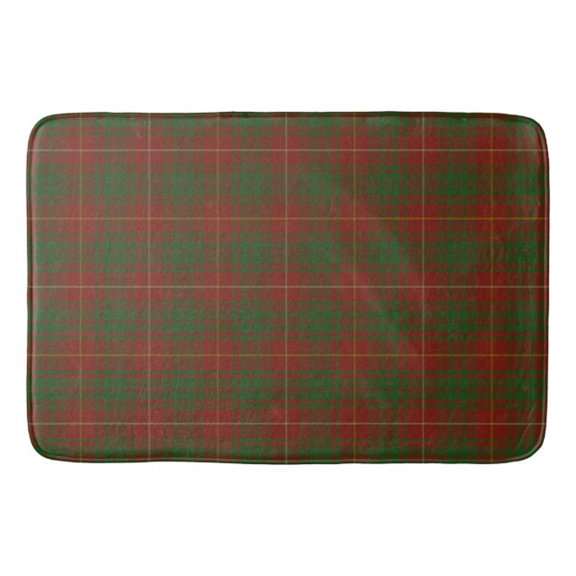 Bruce Clan tartan - reds greens Bath Mat (Front)