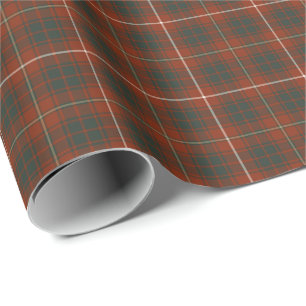 Bruce Clan Weathered Tartan Wrapping Paper