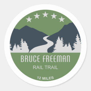 Bruce Freeman Rail Trail Classic Round Sticker