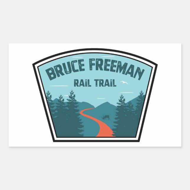Bruce Freeman Rail Trail Rectangular Sticker (Front)