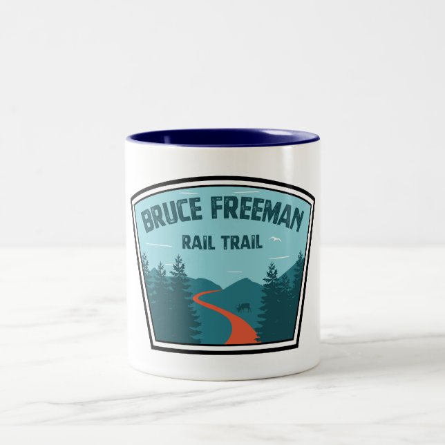 Bruce Freeman Rail Trail Two-Tone Coffee Mug (Center)