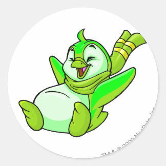 Bruce Glowing Classic Round Sticker