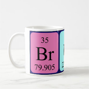 Bruce periodic table name mug