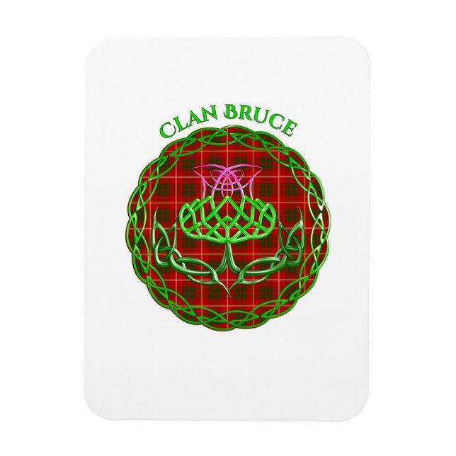 Bruce Scottish Tartan Celtic Thistle Magnet (Vertical)