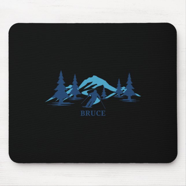 Bruce Ski Resort Skiing Skier  Mouse Pad (Front)