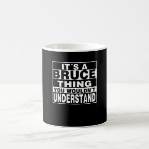 BRUCE Surname Personalised Gift Coffee Mug