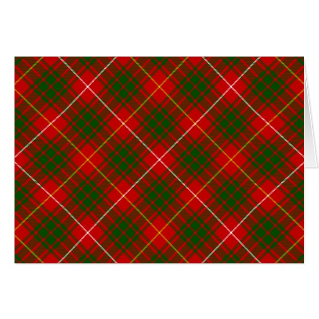 Bruce tartan red green plaid (Front Horizontal)