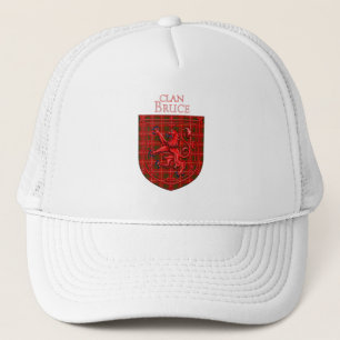 Bruce Tartan Scottish Plaid Lion Rampant Trucker Hat