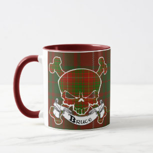 Bruce Tartan Skull Mug