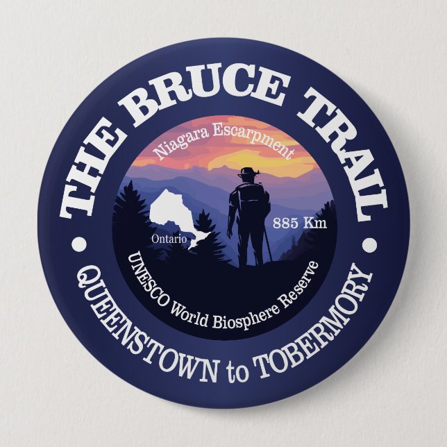 Bruce Trail (rd2) 10 Cm Round Badge (Front)