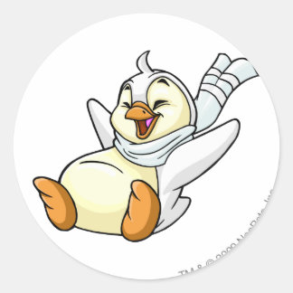 Bruce White Classic Round Sticker
