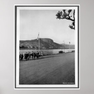 Brücke von Remagen bridge Erpel – pre-war Germany Poster