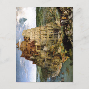Bruegel d. ?., Pieter Turmbau zu Babel Tower of Ba Postcard