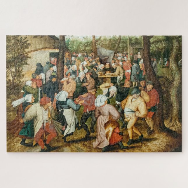 Bruegel II,  "Wedding Dance in the Open Air", Jigsaw Puzzle (Horizontal)