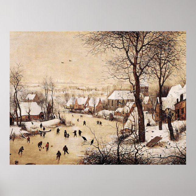 Bruegel the Elder - Winter Landscape Poster (Front)