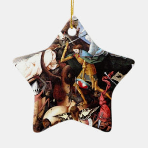 Bruegel's "The Fall Of The Rebel Angels" (1562) Ceramic Tree Decoration