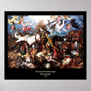 Bruegel's "The Fall Of The Rebel Angels" (1562) Poster
